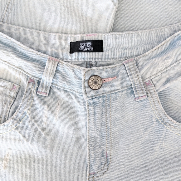 Distressed mid rise boyfriend jeans - Picture 9 of 12